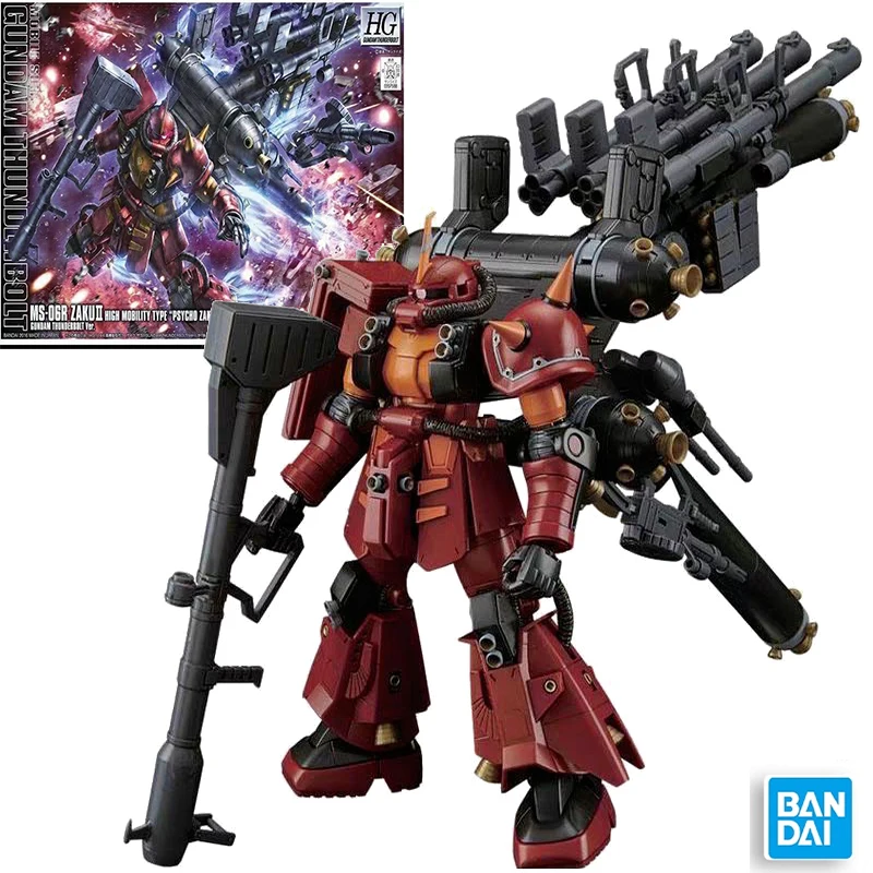 

Original Bandai MODEL KIT HGGT 1/144 ZAKU II PSYCHO ZAKU Anime Action Figure Assembly Model Toys Model Gifts For boy Collectible