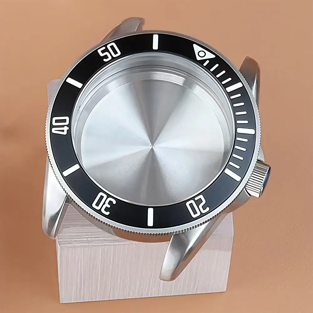 

Корпус из сапфирового стекла 42,5 мм m8215, черный безель, корпус часов из нержавеющей стали для Pelagos Seiko Miyota 8215, механизм 22 мм, браслет.