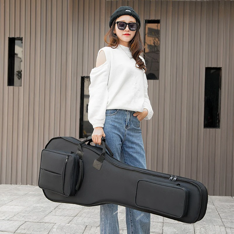 Electric Bass Higher Quality Waterproof Bags Shockproof 16mm Thicken Folk Acoustic Electric Guitar Backpacks