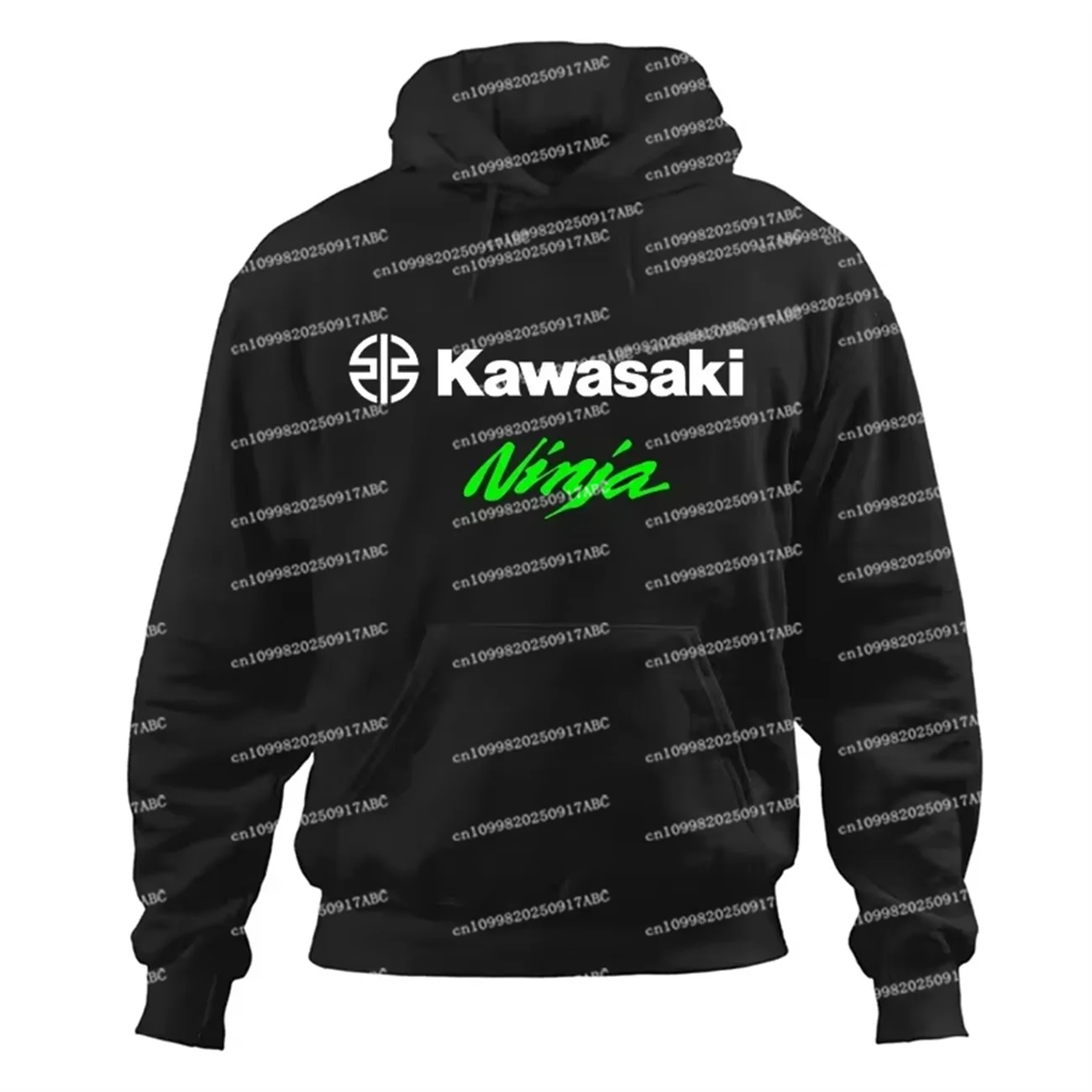 

（Kawasaki）Spring and Autumn Kawasaki Motorcycle Top Men's Hooded Hoodie Fashion Street Sports Shirt Women's Hoodie Motorcycles