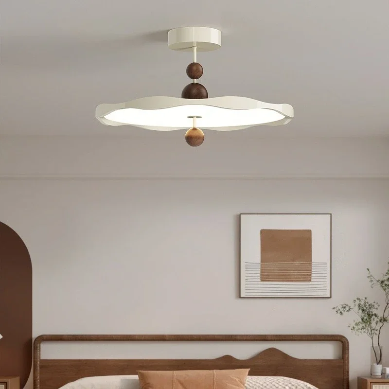 Medieval Cream Wind Bedroom Ceiling Light Modern Simple Advanced Sense Full Spectrum Eye Protection Bedroom Room Main Light