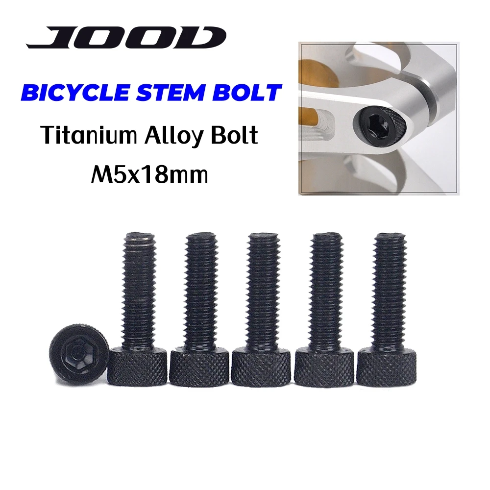 Road/MTB Bicycle Handle Screw Titanium Alloy Bolt M5x18 mm Bicycle Stem Screw 6 Pieces/Set