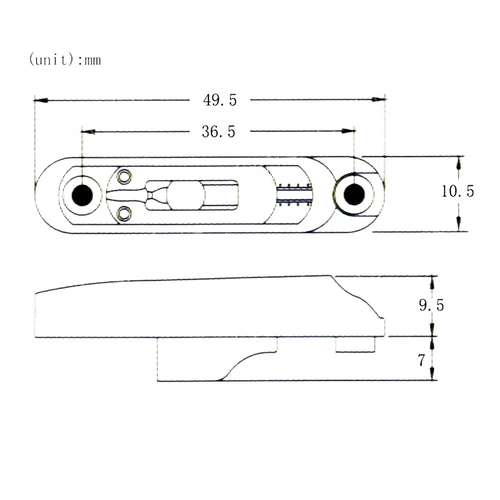 Adjustable String Spacing Electric Guitar Bridge Saddle Stability And Support Compatible With Different String Configurations