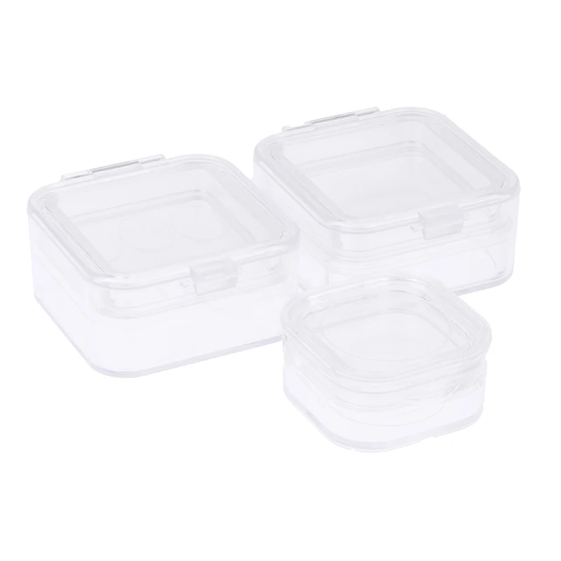 1pc Dental Tooth Box With Film Inside Membrane Tooth Implant Transparent Plastic Box Laboratory Tools