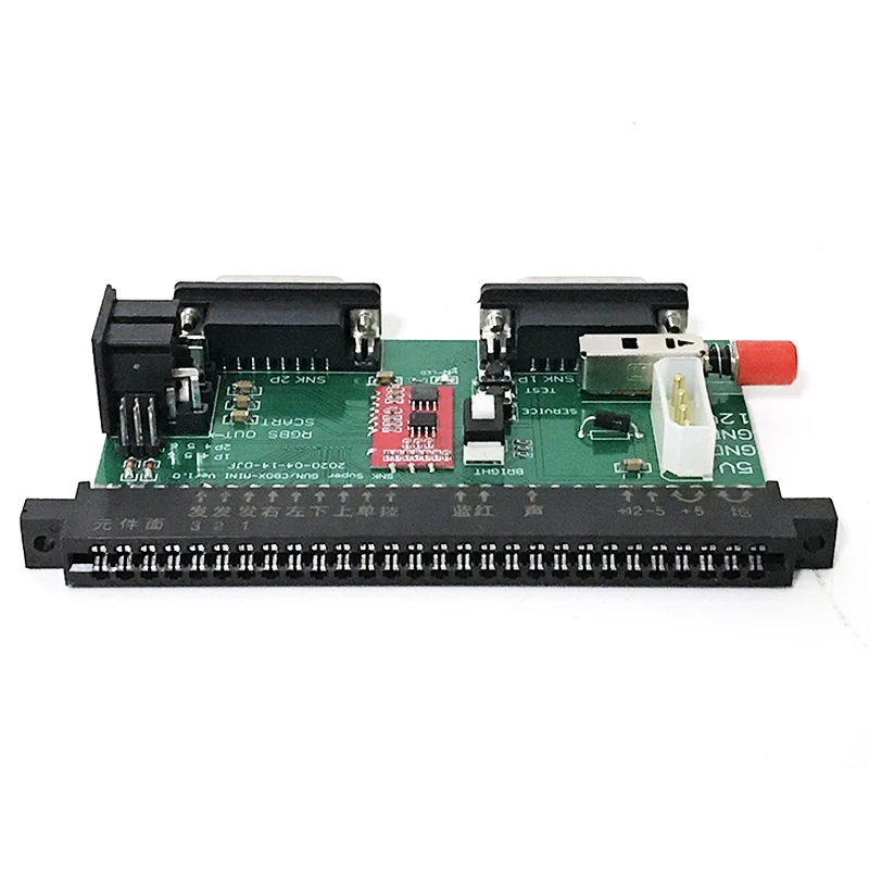 

Материнская плата SNK 28Pin JAMMA с блоком питания 12 В 5A NEOGEO video SuperGun/CBOX mini SNK/DB15 интерфейс геймпада RGBS/SCART