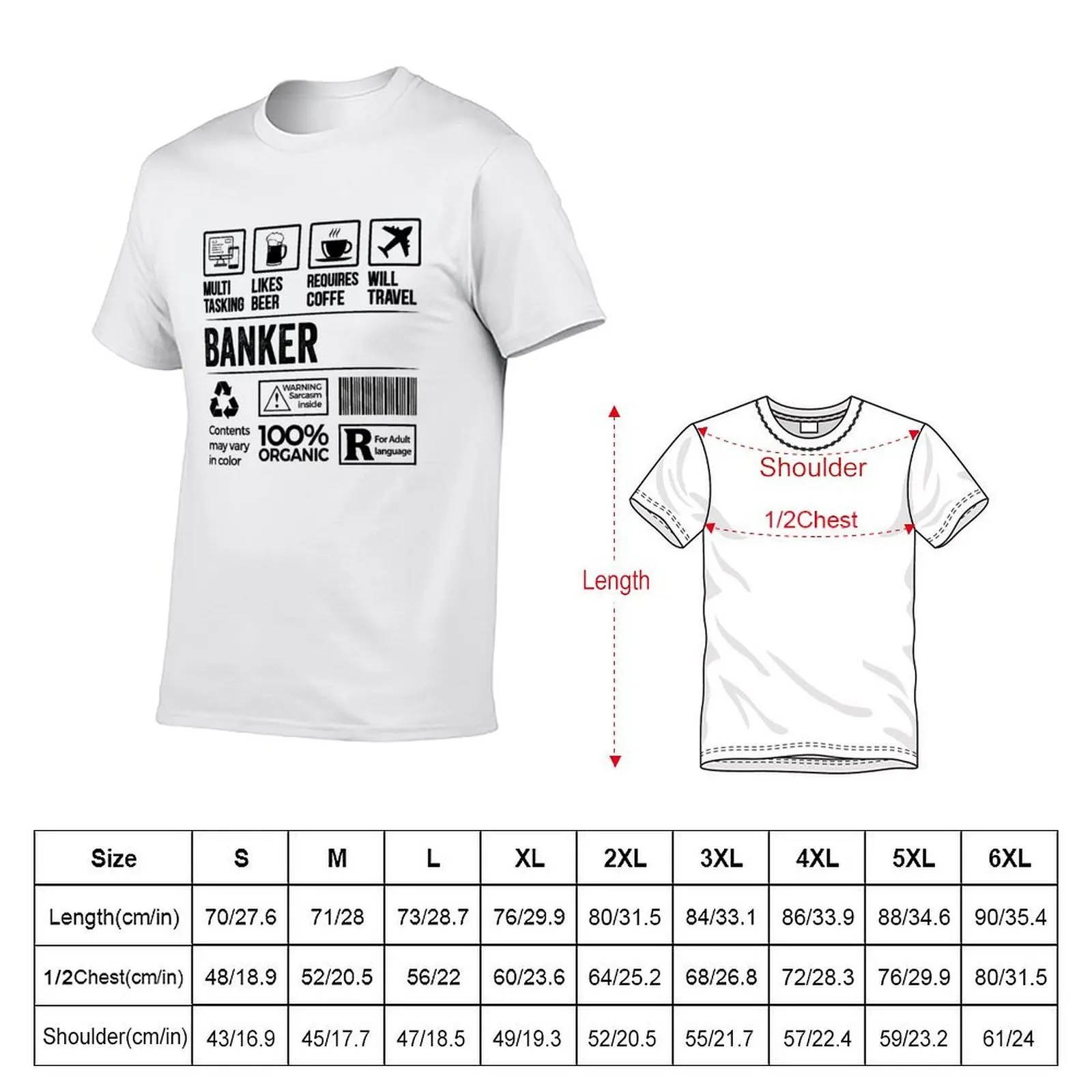 Banker Gift, Funny Banker Multitasking Coffee Travel Lover T-Shirt vintage tshirts personalised slim fit t shirts for men