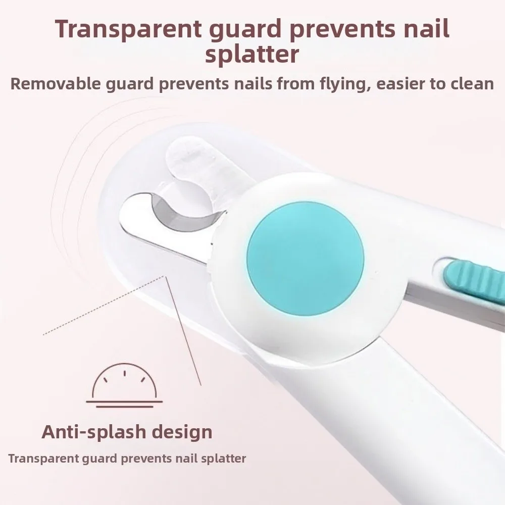 

Professional Safe Design Dog Nail Clipper Labor-saving Quiet Cat Nail Grinder with Nail File LED Pet Claw Trimmer Pet Grooming