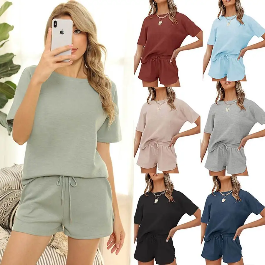 

Women's Casual Home Wear Short Sweater Two-Piece Set Comfortable Fashionable Autumn Collection Student School Uniform