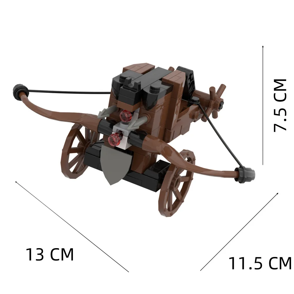 MOC Medieval Blocks Roman Castle Characters Legionary Crossbow Car Chariot Military Weapons Set Buy Goods Mini Brick Toy R047