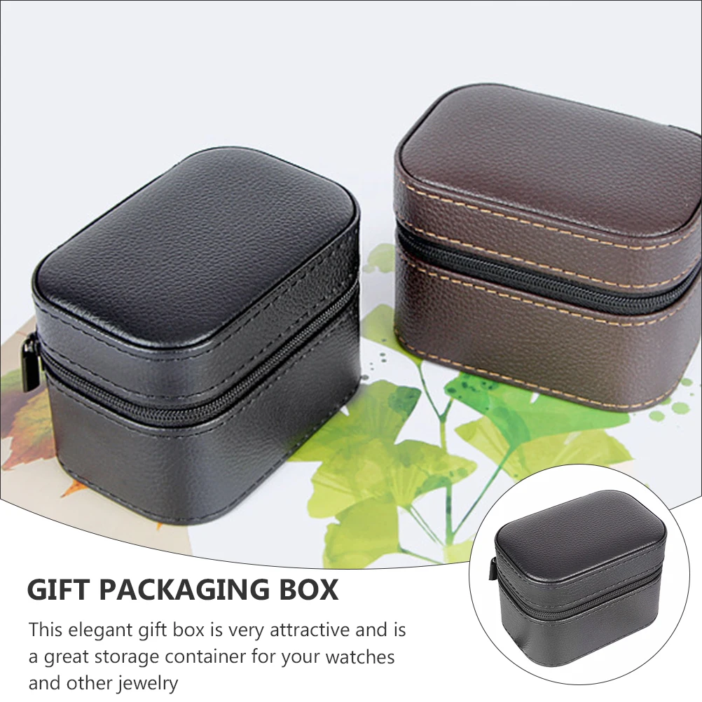 Watch Box Durable Material Smooth Texture Black Color Storage Container Case Jewelry ganizer Suitable Watches