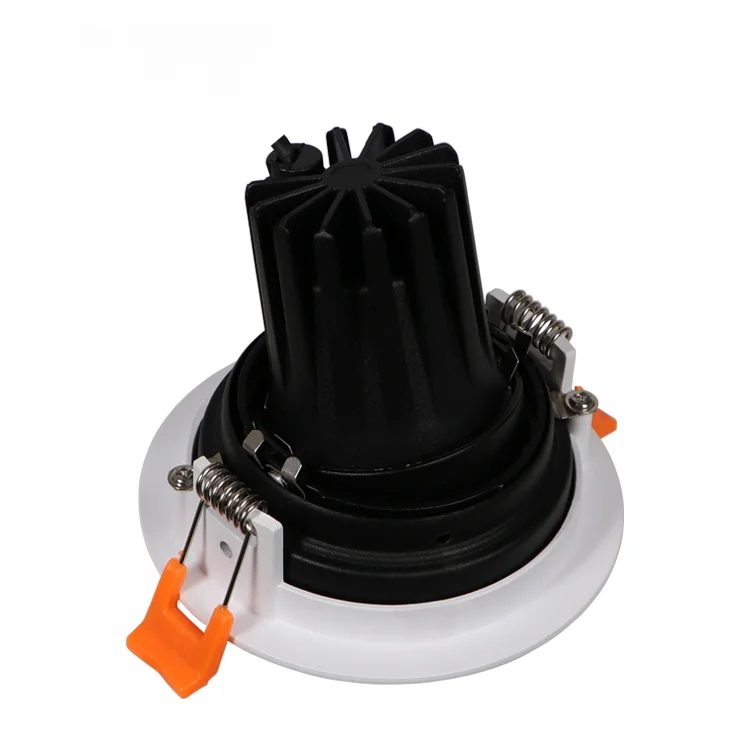 Simple Double Color Style MR16 Spotlight Housing Hole 75mm GU10 LED Module Round Back Clip Recessed Down Light Frame Home Decor