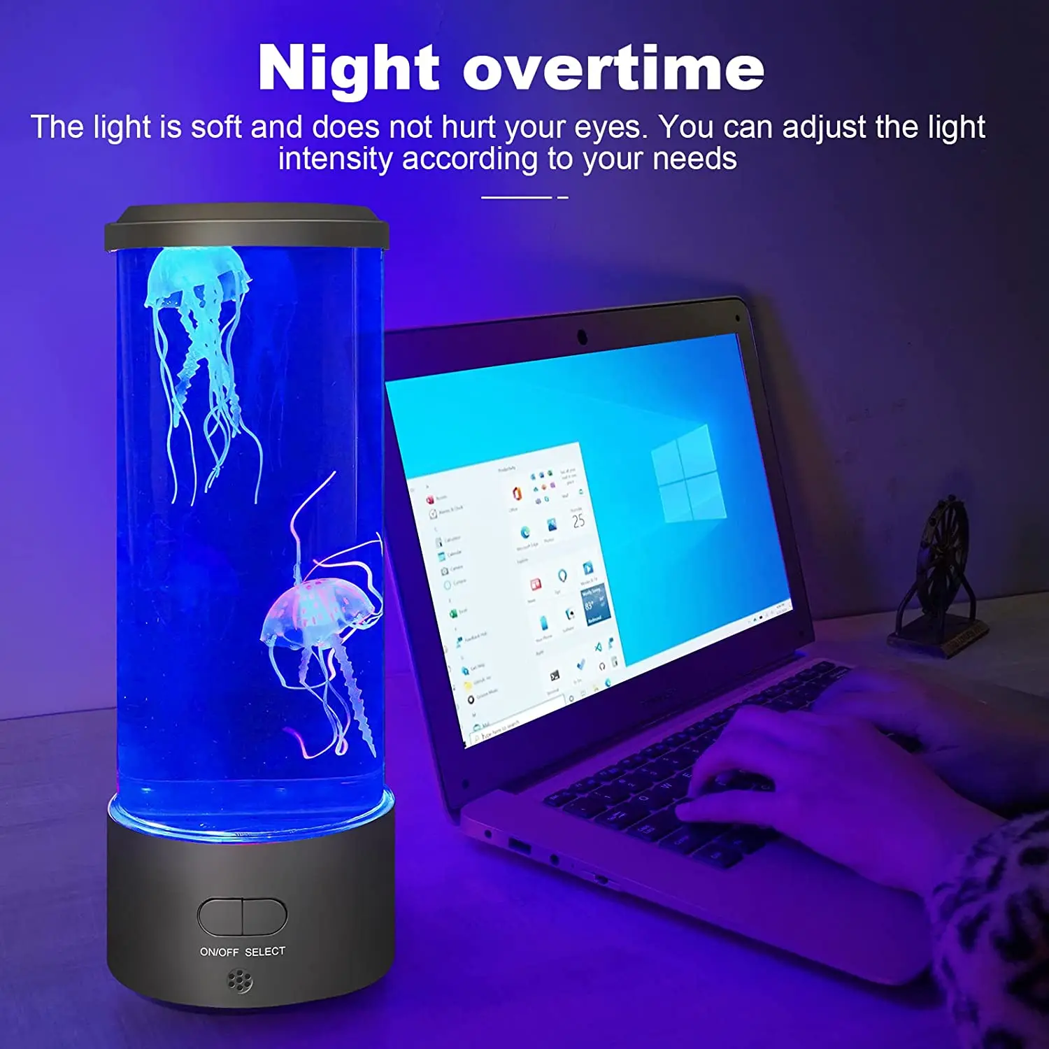 Fancy LED Jellyfish Aquarium Lamp Night Light USB Powered Lamp Children\'S Gift Home Bedroom Decor For Boys Girls Birthday Gifts