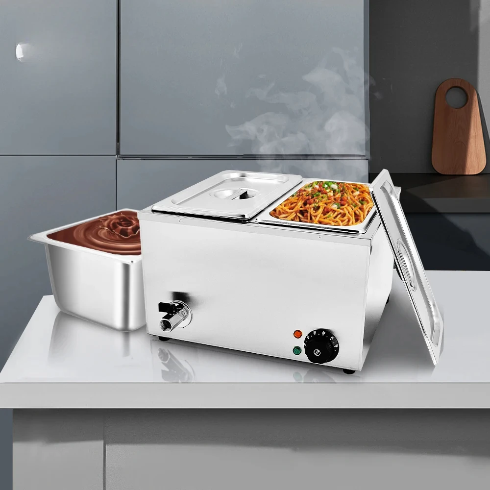 

Restaurant Equipment Intelligent Temperature Control Food Warmer Electric Buffet Bain Marie With Gn Pan