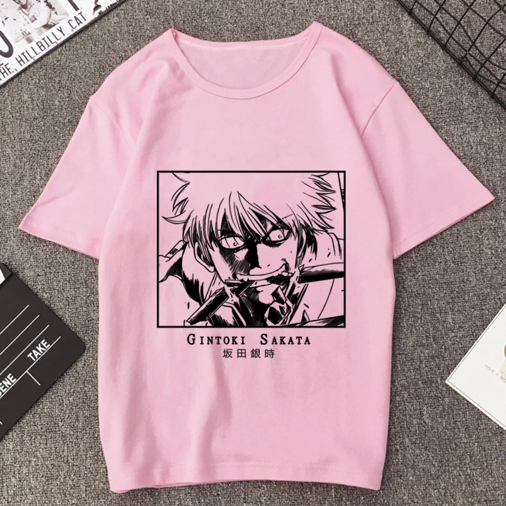 Gintama Samurai Gintoki t shirt teen gothic clearance sales streetwear vintage korean fashion top tees summer cutecore emo meme