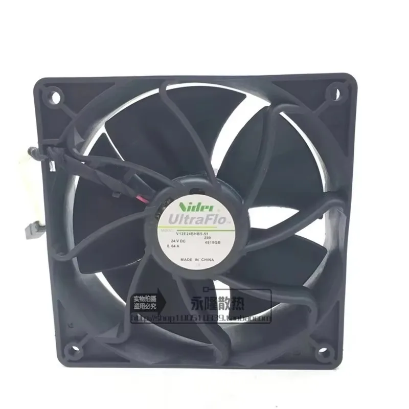 

New V12E24BHB5-51 120 * 120 * 38MM 12CM 24V 0.64A frequency converter cooling fan