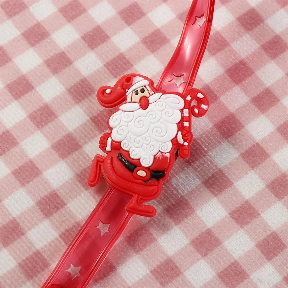 Christmas Decorations LED Christmas Clap Circle Christmas Plastic Christmas Pop Circles Cotton Cute LED Christmas Bracelet Party