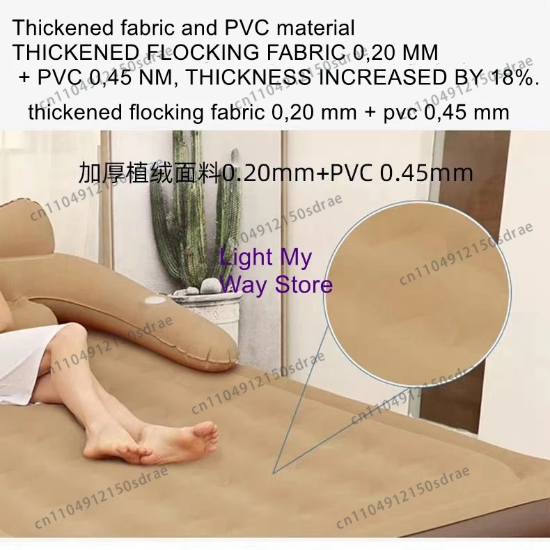 Home Inflatable Mattress Outdoor Air Mattress Single Foldable Inflatable Lazy Bed Inflatable Bed