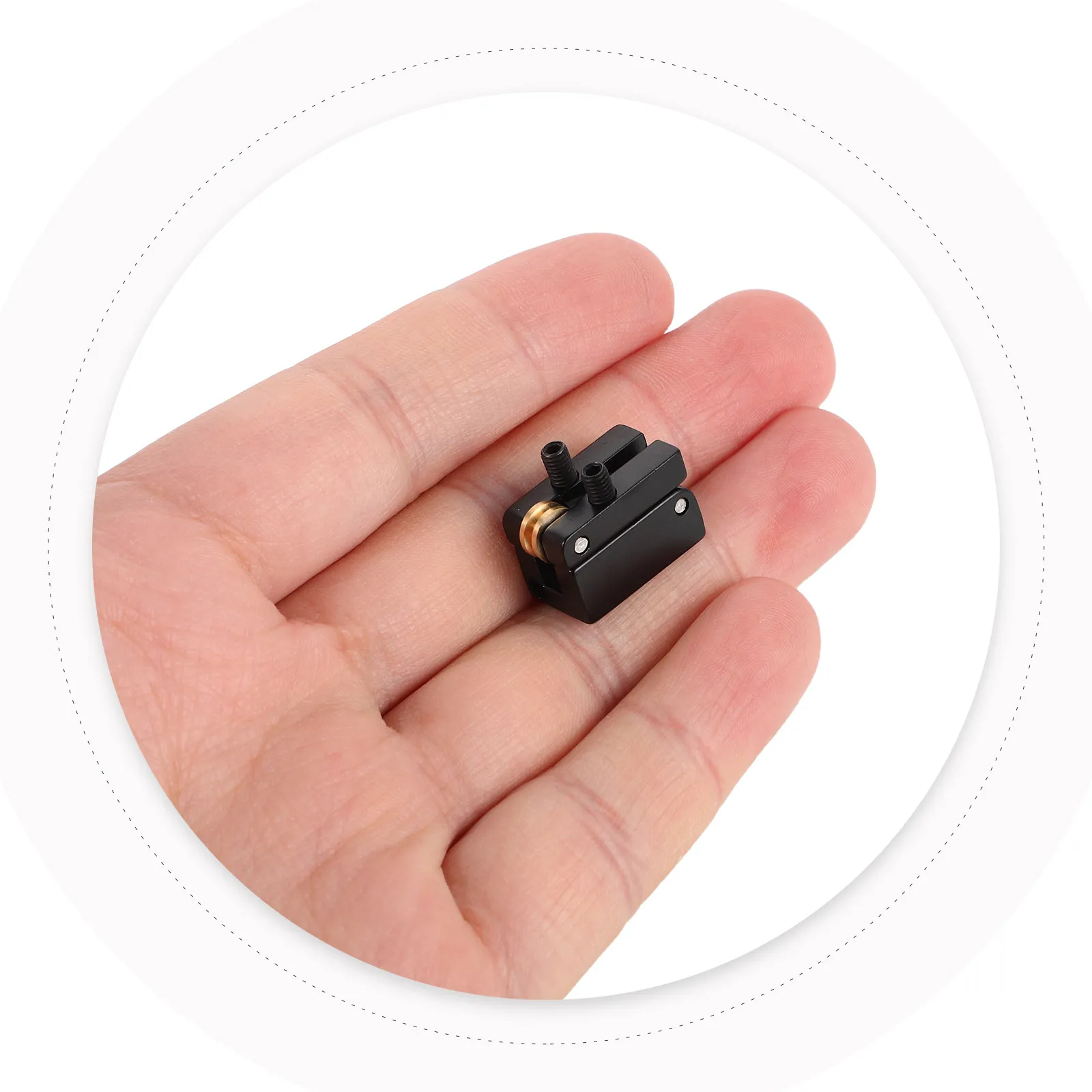 2 unidades de sillines de puente para guitarra eléctrica sin clavijero, piezas de repuesto de rodillo para el sistema de trémolo de precisión para afinación mejorada