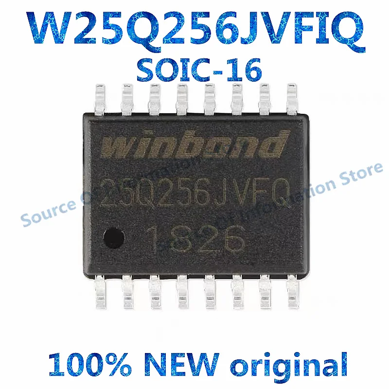 W25Q256JVFIQ Flash Memory Chip SOIC-16 16M 256K X 16 Bits Serial Peripheral Interface for Electronics Market