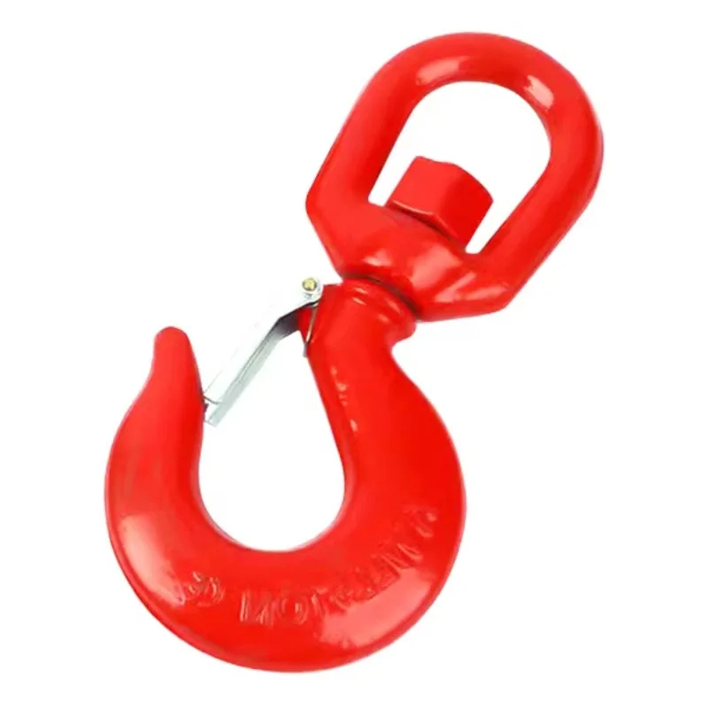 

1T Self-Locking Swivel Hook with Grip Latch Industrial Grab Hook for Chain 16 mm Made of Alloy Steel