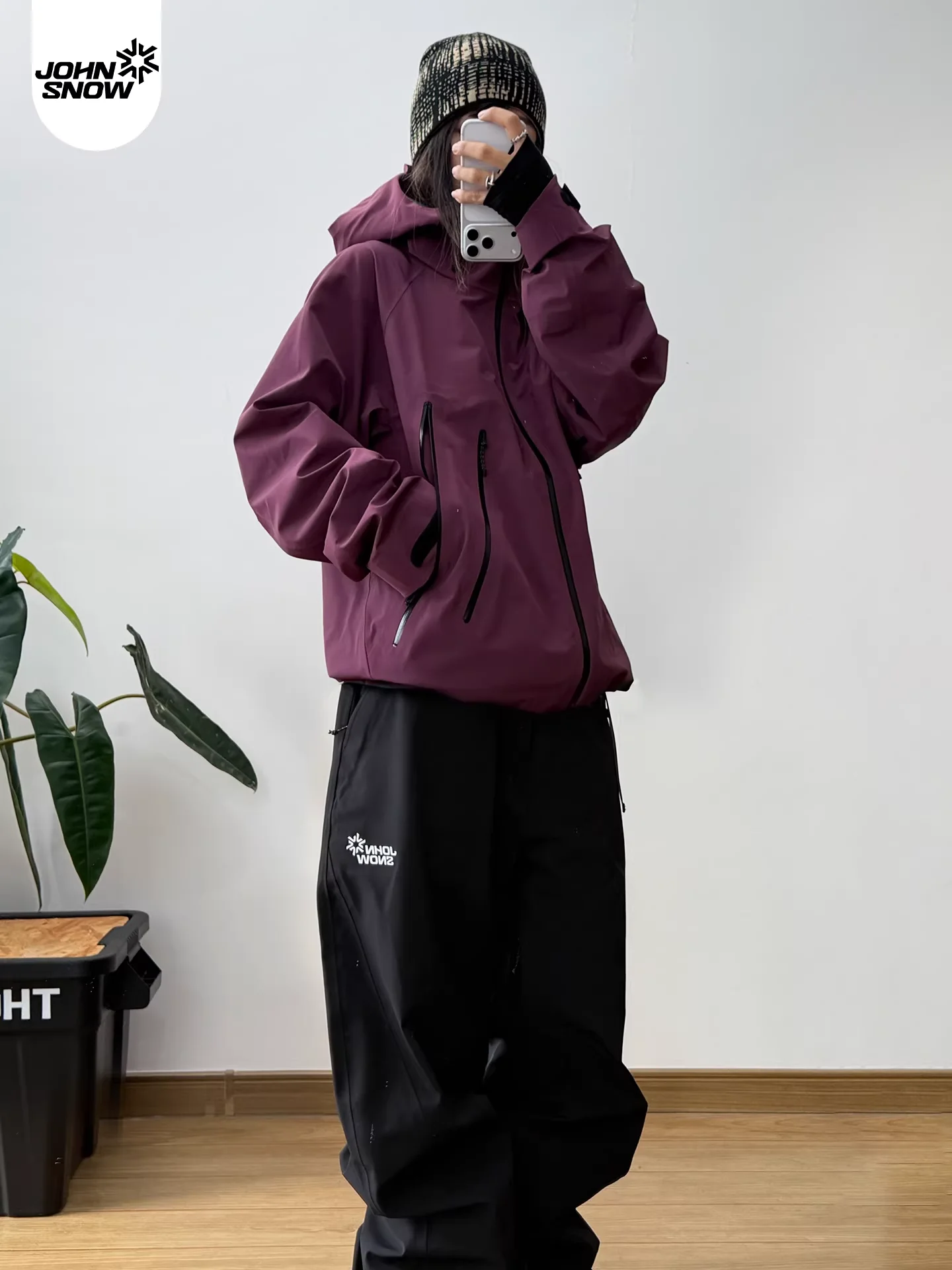 JOHN SNOW 2025 Unisex Professioneller Snowboard-Anzug Wasserdicht Winddicht Vollständig Versiegelte Nähte Skijacke & -Hose für Outdoor-Sportarten – Detail 27