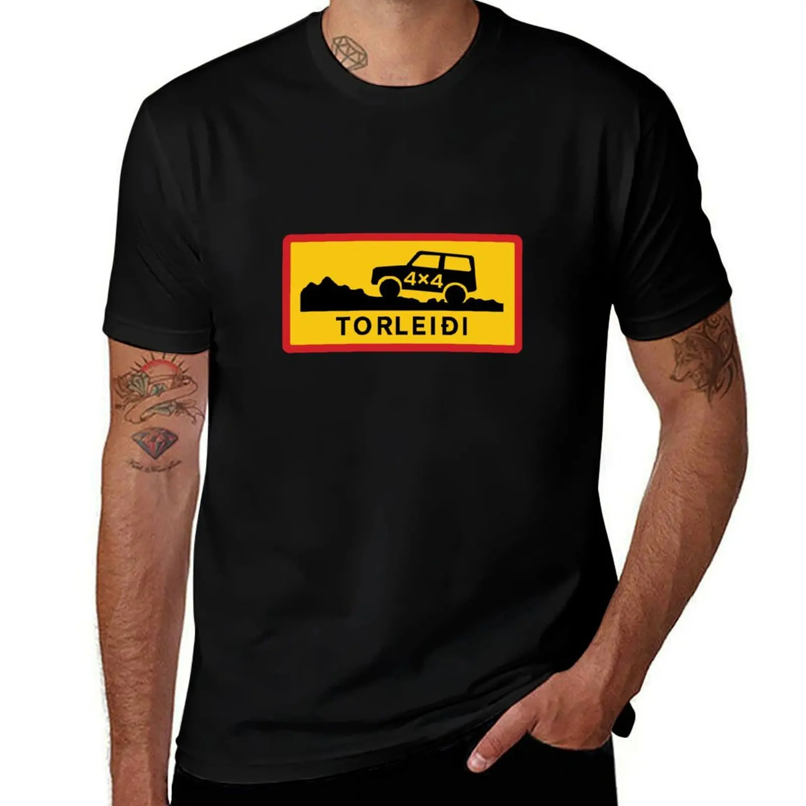 Torleidi Iceland T-Shirt Large Size Loose Casual Tee T-Shirt