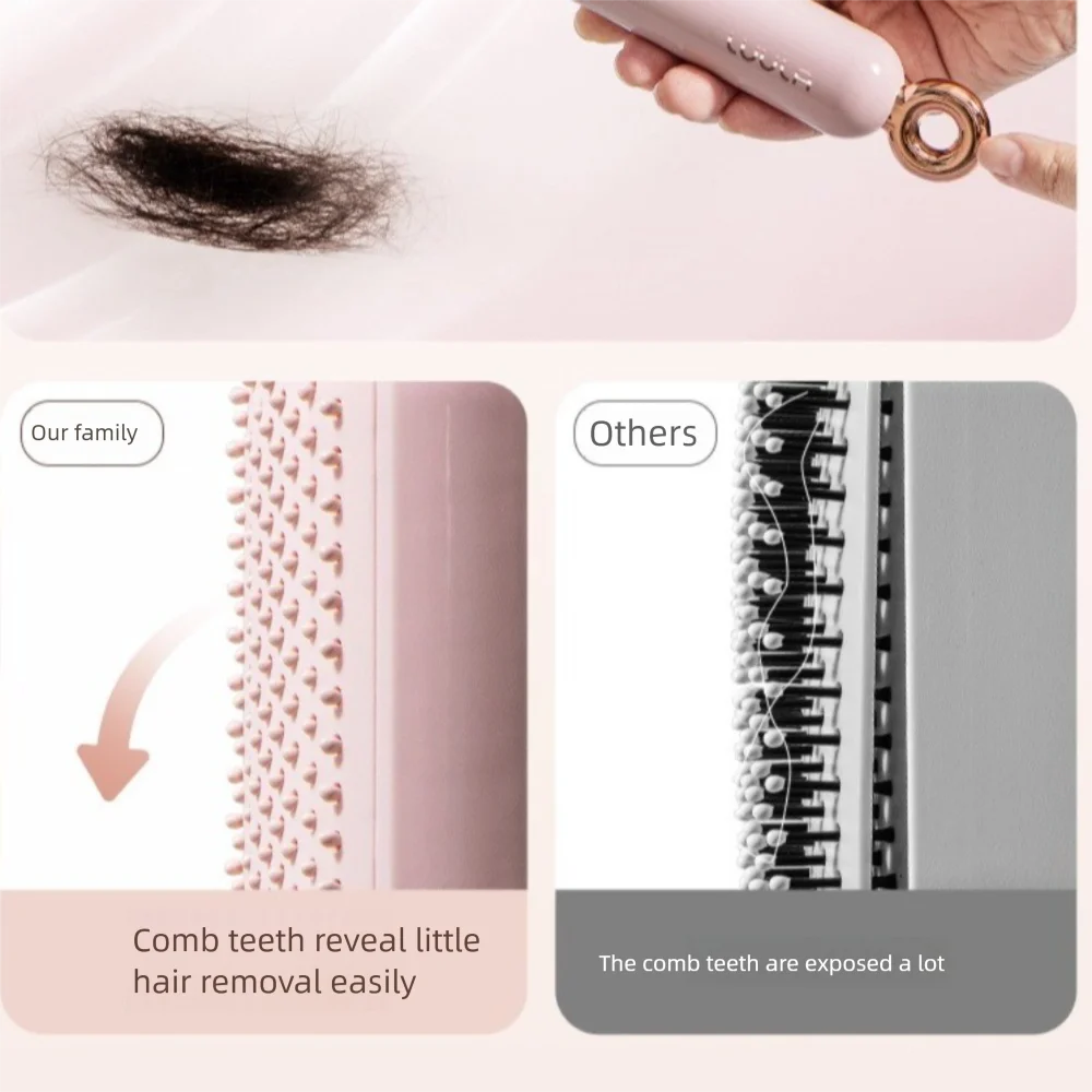 Anti Static Massage Air Bag Comb Portable Wall Hanging Air Cushion Hair Comb Scalp Styling Tool Self Cleaning Hair Paddle Brush