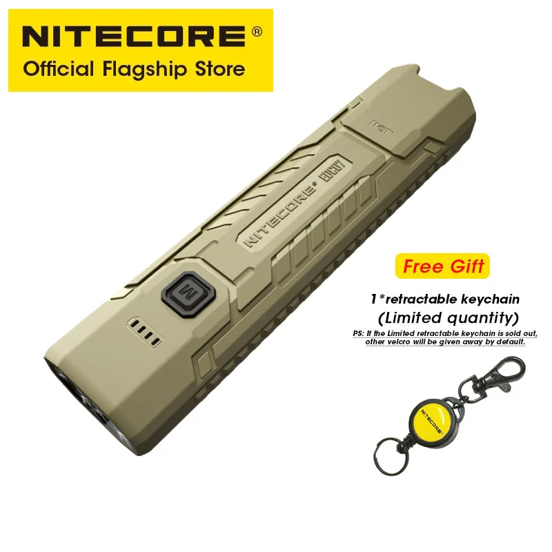 NITECORE EDC07 EDC-zaklamp Hoge CRI Drie kleurtemperaturen Troch Light 70g USB-C oplaadbaar licht Ingebouwde Li-ionbatterij