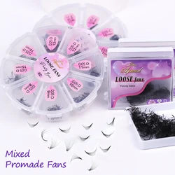 AGUUD Loose Promade Fans Handmade Eyelash 3D-20D Pointy Base Premade Volume Fan Eyelash Extension Russian Wispy Loose Fans Cilio