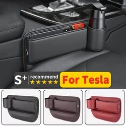 For Tesla model y 3 Multi-function Seat Gap Manager storage box Wallet key Mobile phone seat interior modification accessories