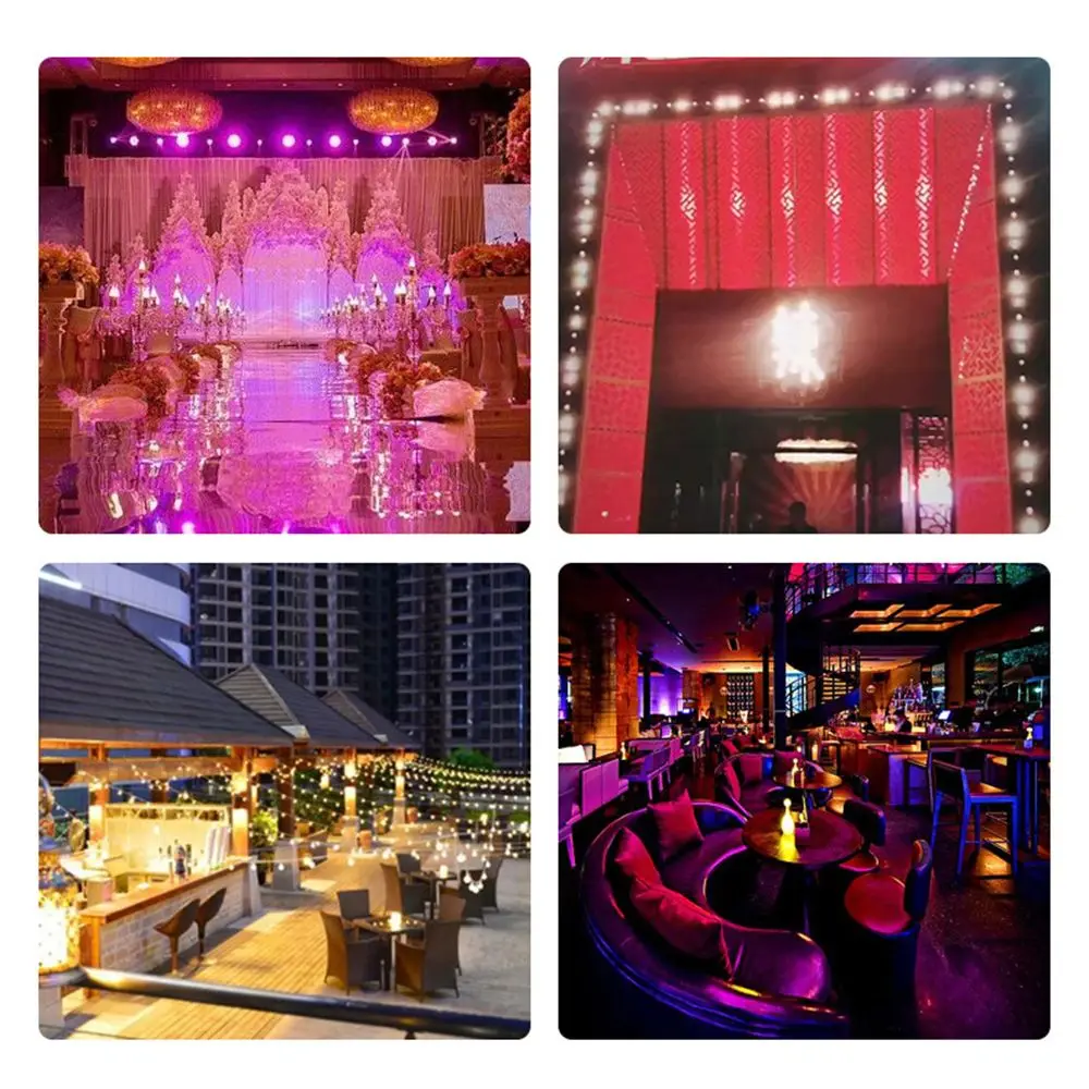 دائم lamvillage مصباح يدوي LED لمبة E27 B22 ضوء ملون G45 مصباح