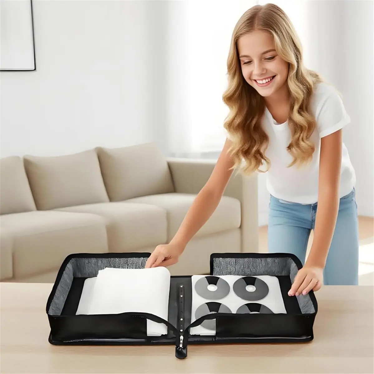 [new-listing]cd-dvd-case-holder-520-capacity-cd-binder-dvd-storage-holder-with-zipper-portable-large-card-media-wallet-storage