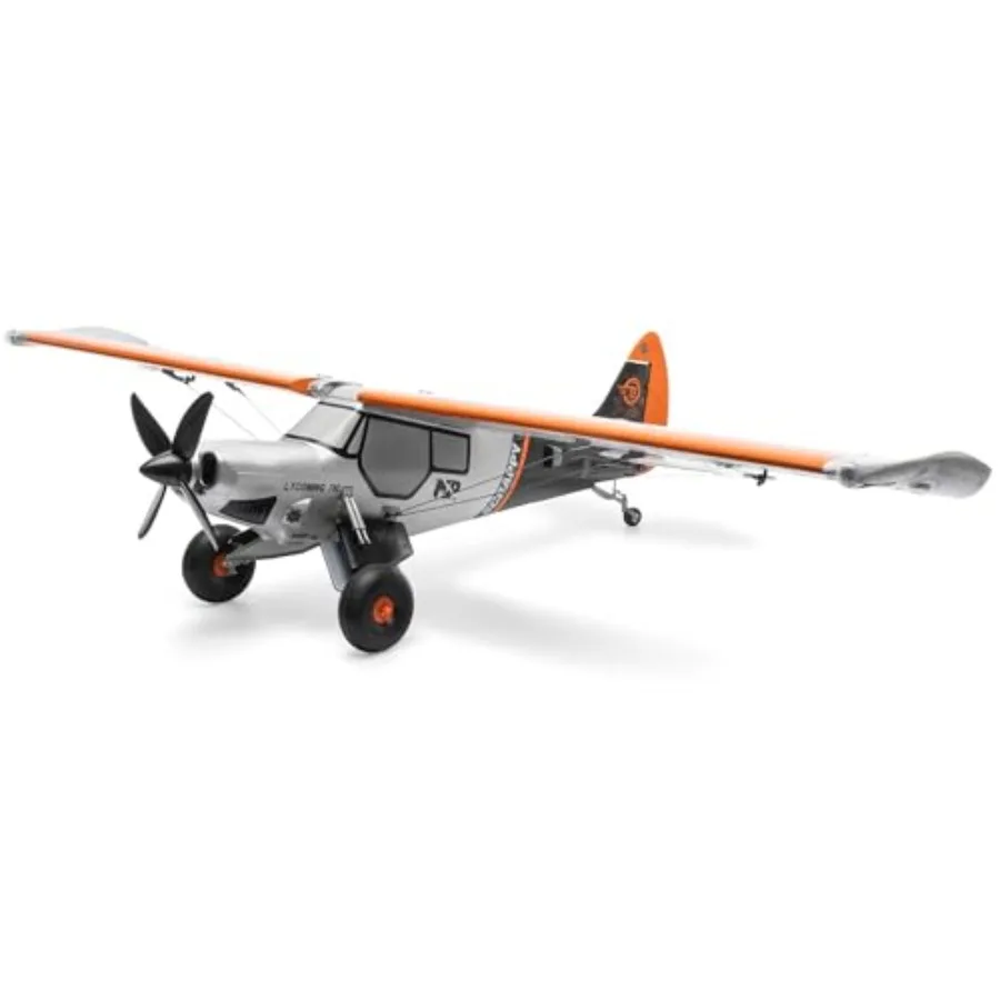 RC Airplane Micro Scrappy 800mm BNF Basic for indoor/outdoor flying, EPP foam body, bright red/black color, ultra-lightweight a