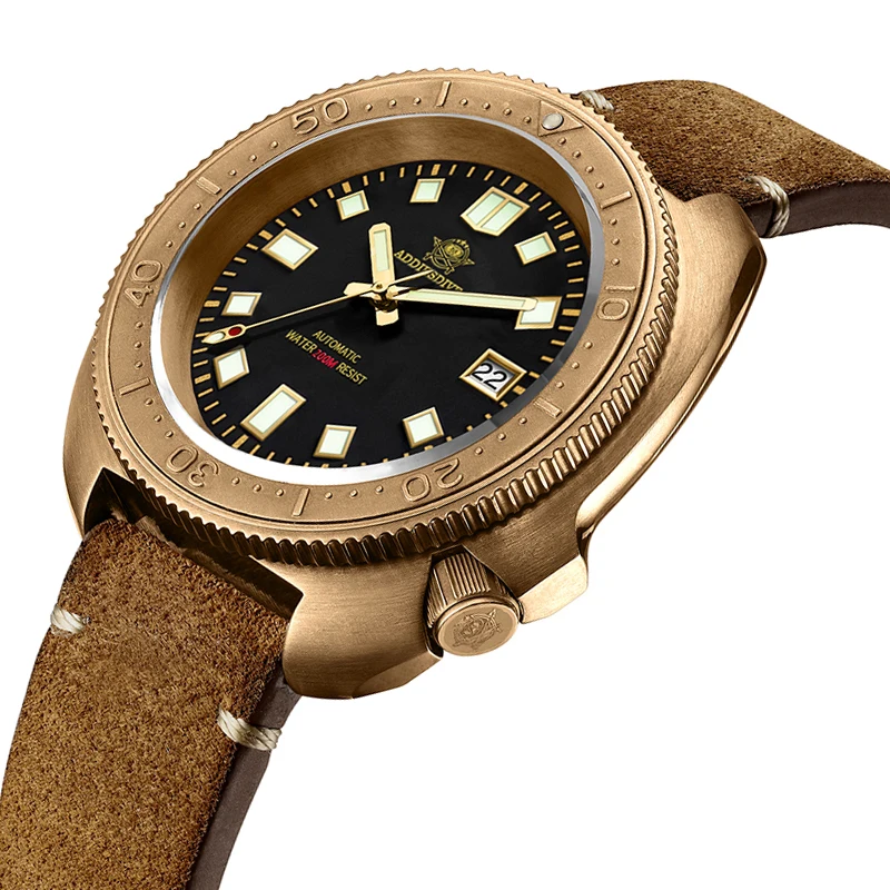 

ADDIESDIVE AD2104 CUSN8 Bronze Case Automatic Mechanical Watch 200M Diving Super Luminous Watches relogios masculinos