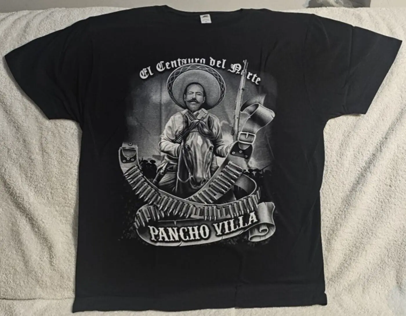 Camiseta de Pancho Villa para hombre, camisa 100% de algodón con cuello redondo, manga corta, informal, talla S-3XL