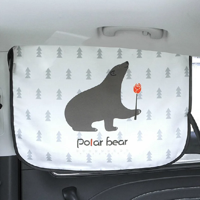 Car Magnetic Window Sunshade Cover Curtain In The Car Cartoon Universal UV Protection For Baby Children Summer Car Accessories