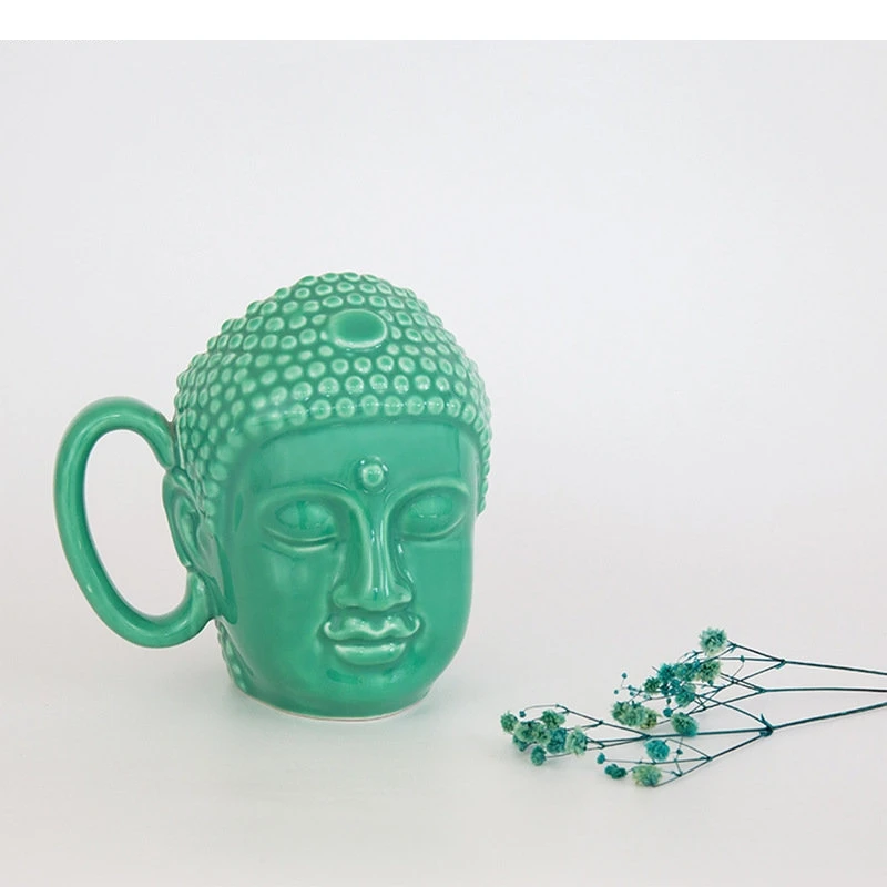 

Ceramic Mug Buddha Statue Shape Coffee Living Room Afternoon Tea Milk Cup Juice Water Household Products