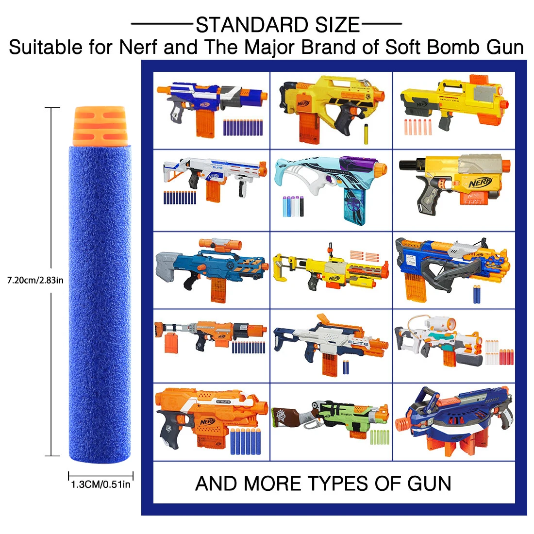 Zhuiyue Nachfüll pfeile 10-20 Stück Kugeln Munition packung für Nerf n-Strike Elite 2,0 Serie Dinosaurier Quad kompatibel mit allen Elite Blastern