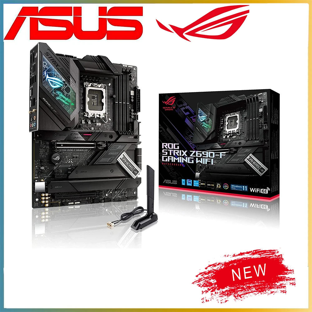 

NEW Intel Z690 LGA 1700 CPU For ASUS ROG STRIX Z690-F GAMING WIFI DDR5 Motherboard Computer Socket LGA1700 Desktop Mainboard