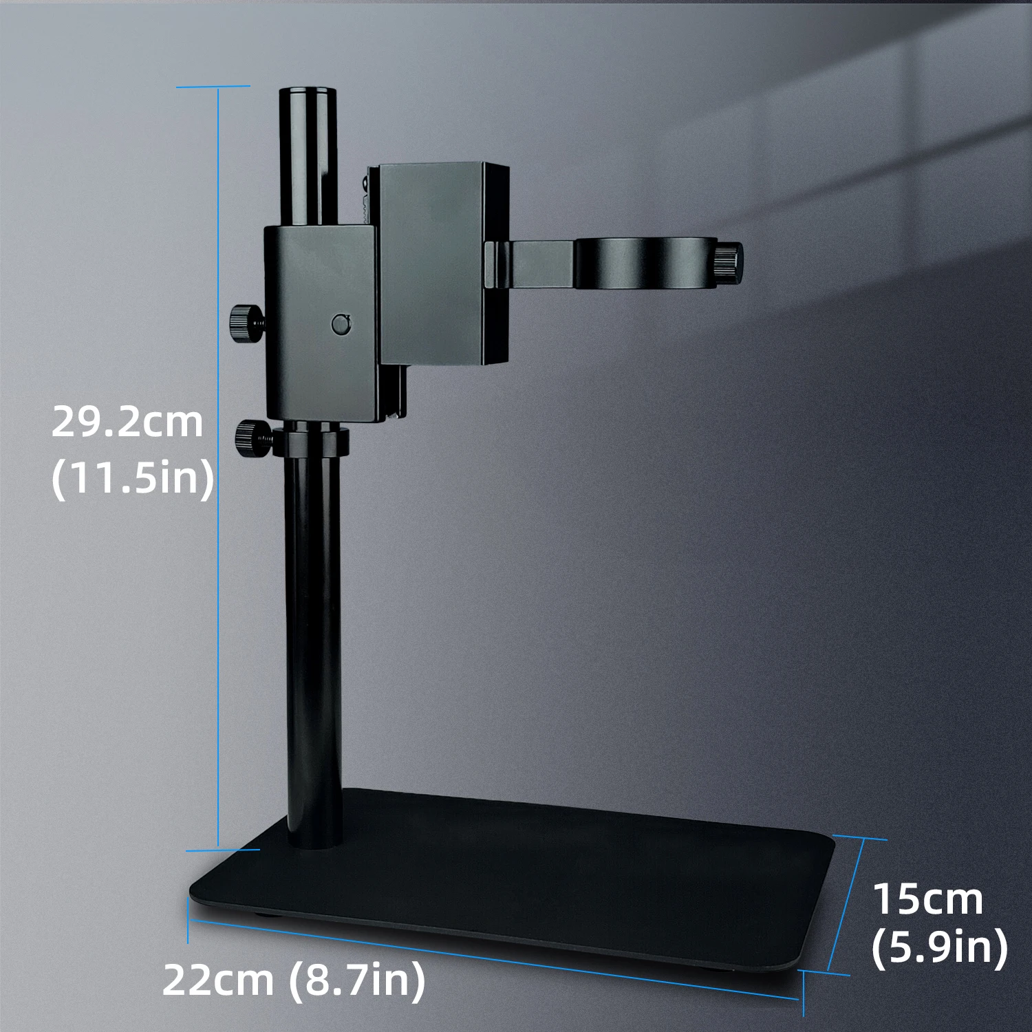 Digital Mircoscope Base Aluminum Alloy Adjustable Focusing Bracket Focus Holder Table Stand 42mm For Zoom Lens Microscope Camera