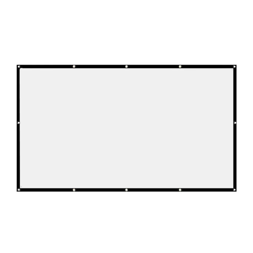 Ekran projekcyjny 16:9, prosty, przenośny, HD, do użytku domowego, na zewnątrz i w biurze.