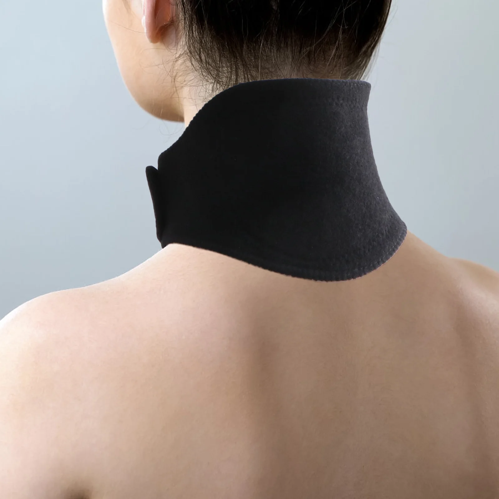 2 Pcs Black Neck Belt Magnetic Therapy Brace Protector Wrap Accessories