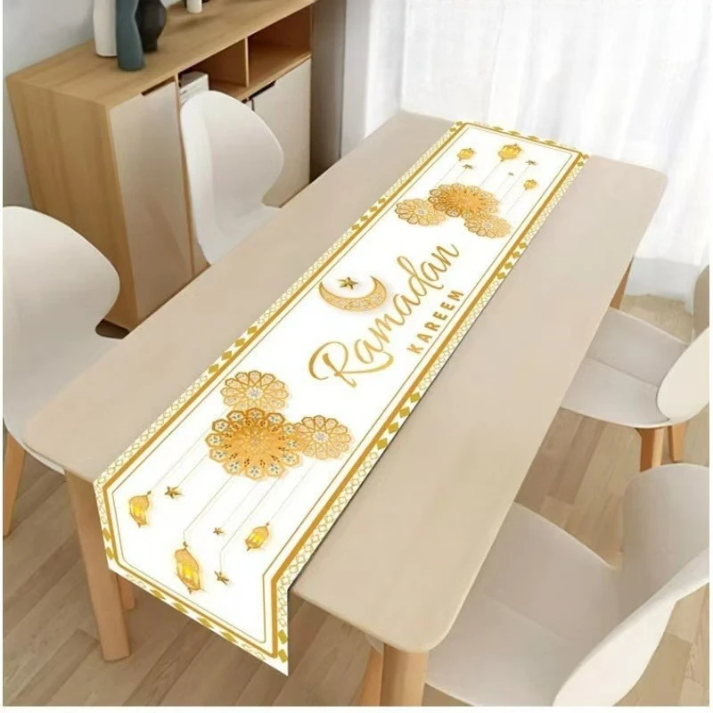 

Ramadan Kareem Table Runner Eid Mubarak Decor 2025 for Home Ramadan Mubarak Islamic Muslim Party Eid Al-Fitr Gifts Ramadan Decor
