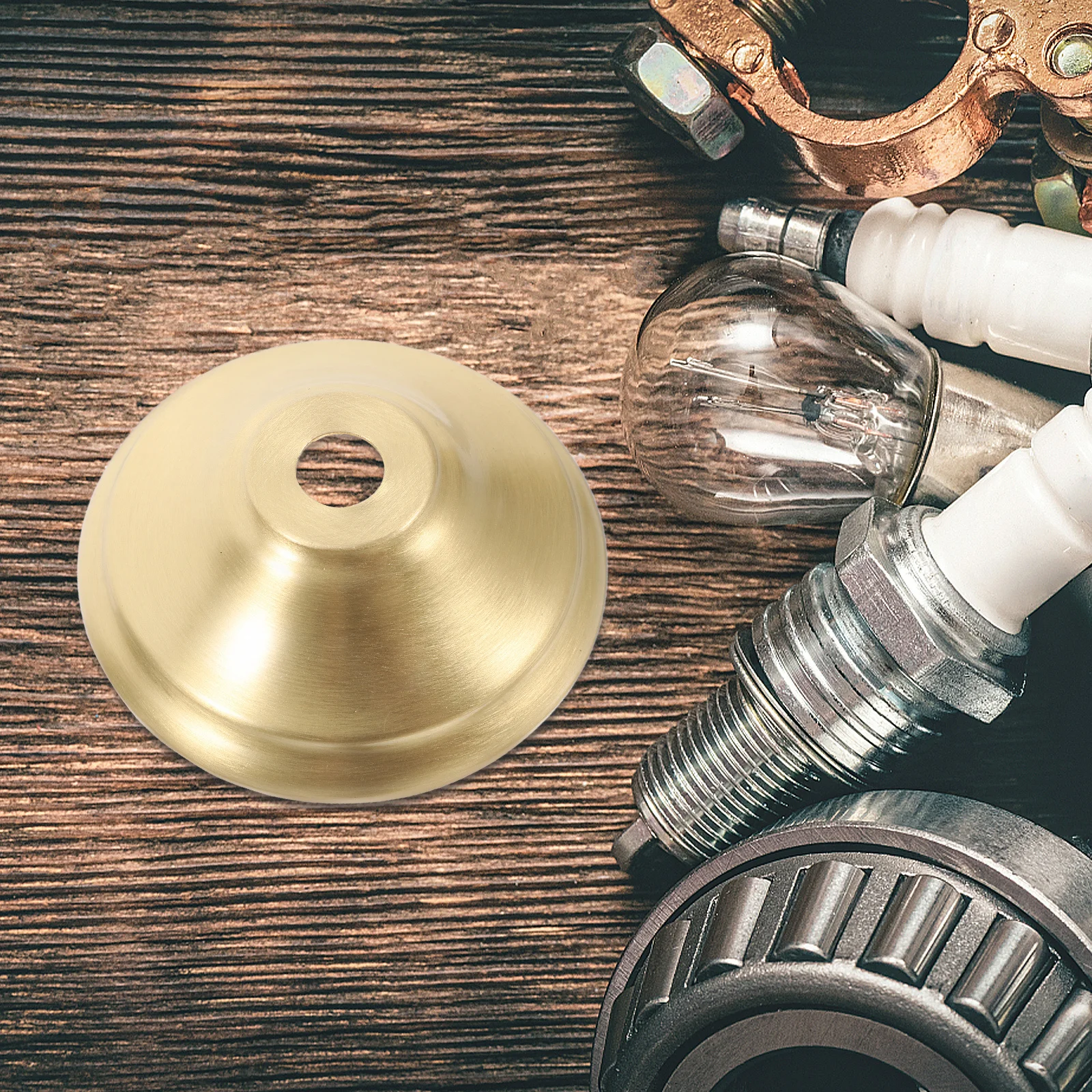 النحاس مقبس الإضاءة كوب حامل مصباح النحاس النقي نهائي لغطاء مصباح الحديث DIY جزء تركيبة الإضاءة الزخرفية