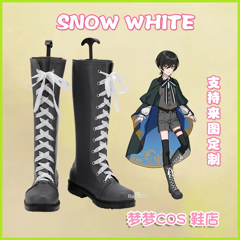 

Promise of wizerd Snow White Cosplay Shoes Boots Halloween Costumes Accessory Custom Made Boots