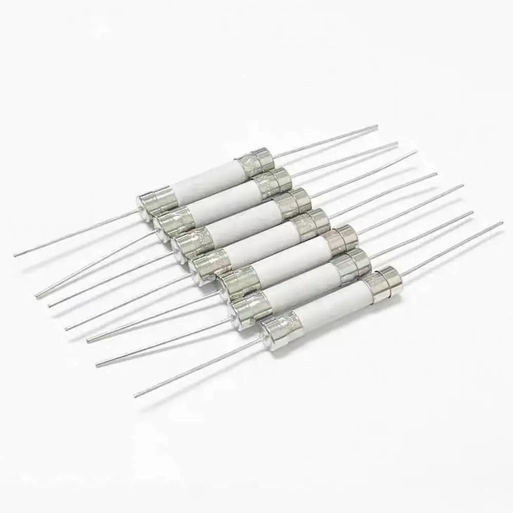 100PCS 6*30mm Ceramic Fuse Fast  Blow Tube Fuse With a Pin 6X30MM 250V 8A 10A 15A 20A 25A 30A