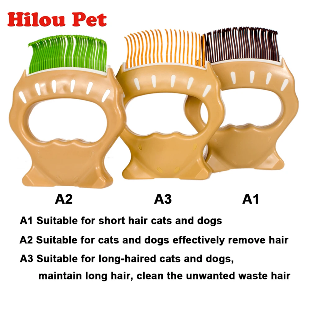 

Pet Grooming Brush Shell Design Rubber Comb Bristles Tool For Dogs Cats Green Durable Electrostatic Reduction