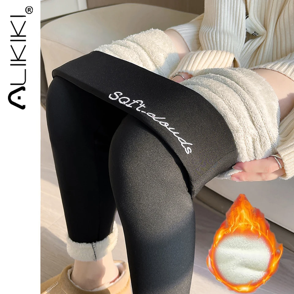 Leggings doublés de sourire pour femmes, leggings taille haute, pantalons de yoga thermiques, collants maigres, chauds, loisirs, temps froid