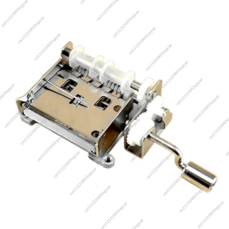15 Note DIY Music Box Movement Hand Crank Paper Strip Music Box Repair Assembly Kit with Hole Puncher