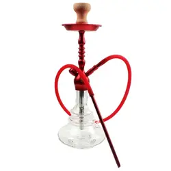 Delicate Hookah Shisha Single Hose Tube Hookah Private Use For Bar Home Lounge Aluminium Hookah Gift For Friends